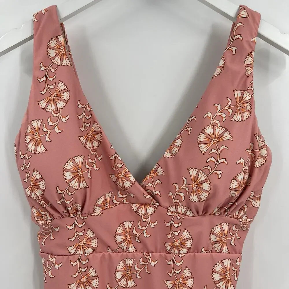 Hermoza Noni V-Neck Sculpting One Piece Swimsuit‎ Fiori Color Women’s Size 10